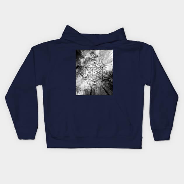 Grunge Metatron Kids Hoodie by MCAshe spiritual art 